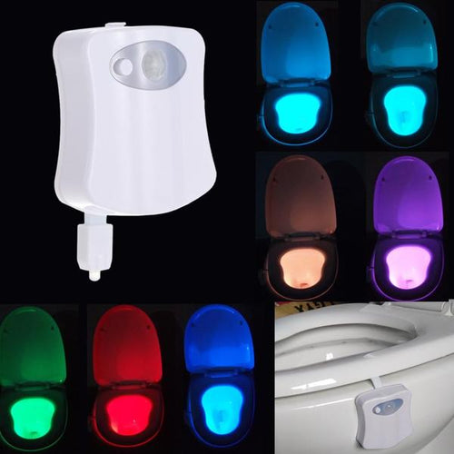 Multi-Color LED Motion Activated Toilet Light