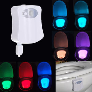 Multi-Color LED Motion Activated Toilet Light